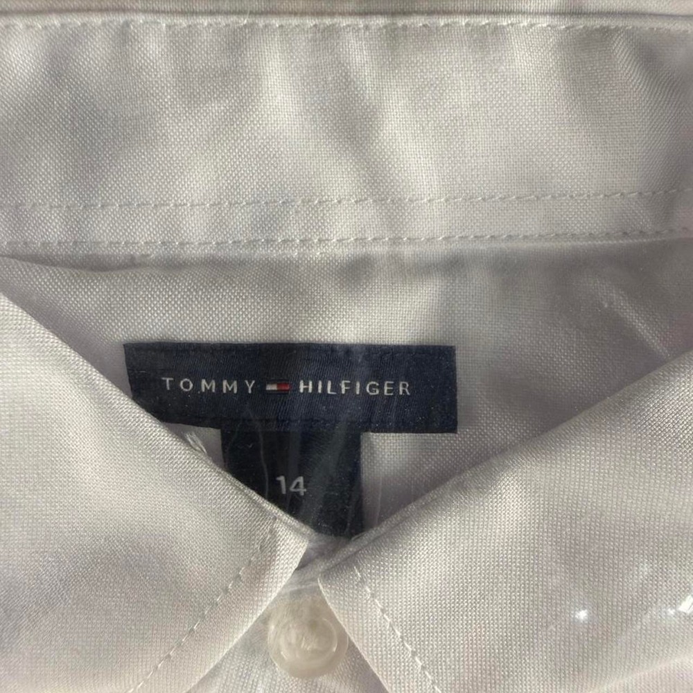 Tommy Hilfiger white button up shirt size 14 Boys - Picture 2 of 5
